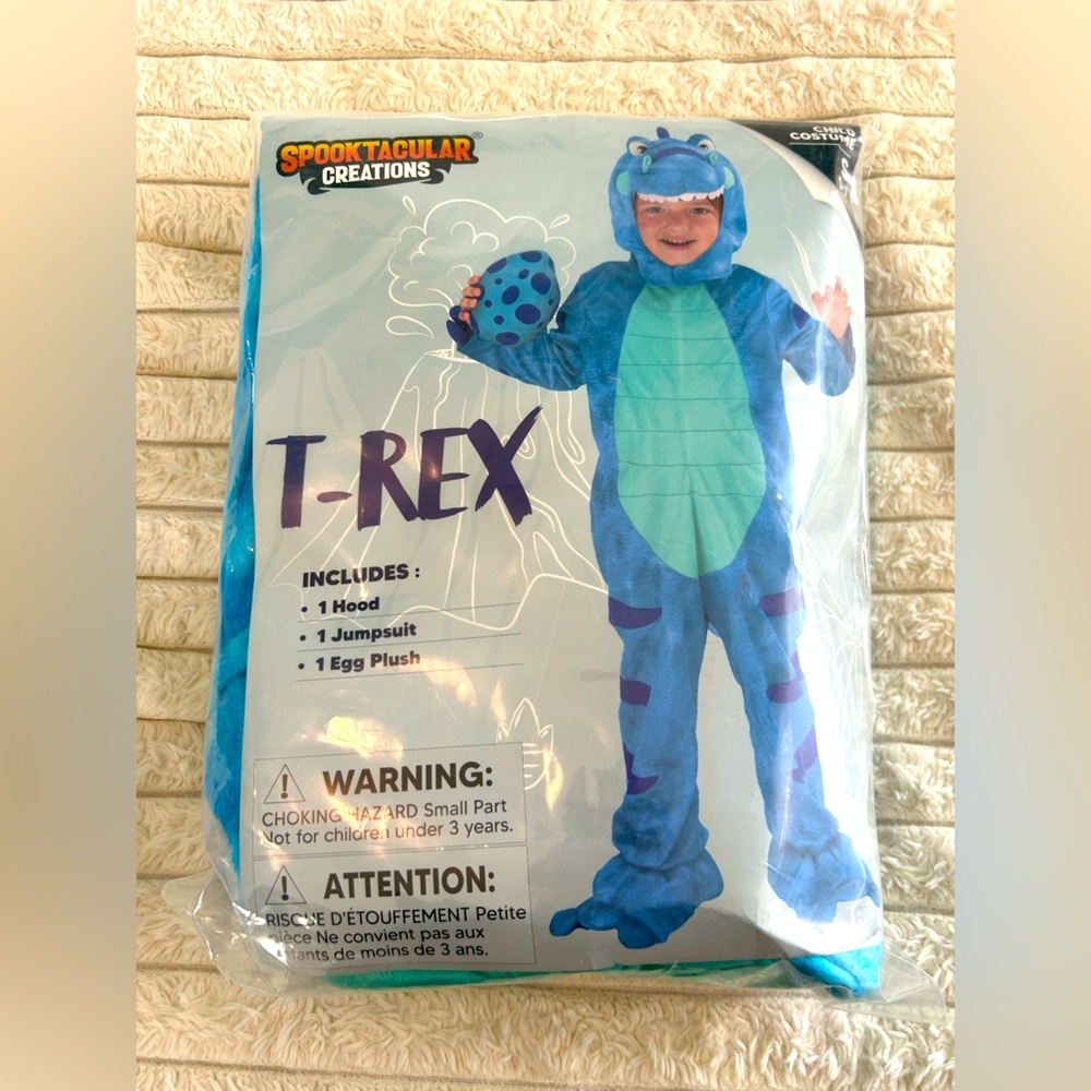 New Spooktacular Creations Blue T-Rex Costume